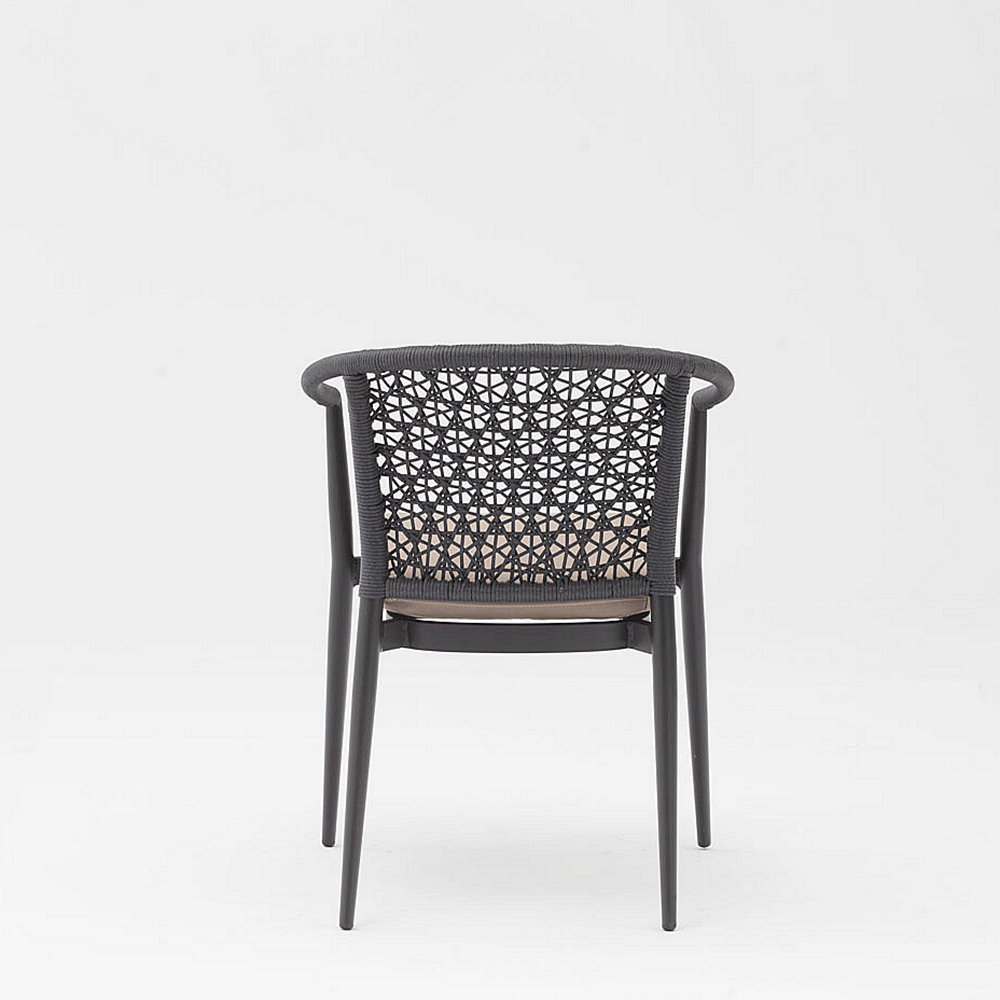 Hot New Technology Design Modern Rattan Aluminum Frame Garden Terrace Beach Armrest Leisure Rattan Outdoor Chair