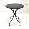 China Black Standard Carbon Steel Garden Table