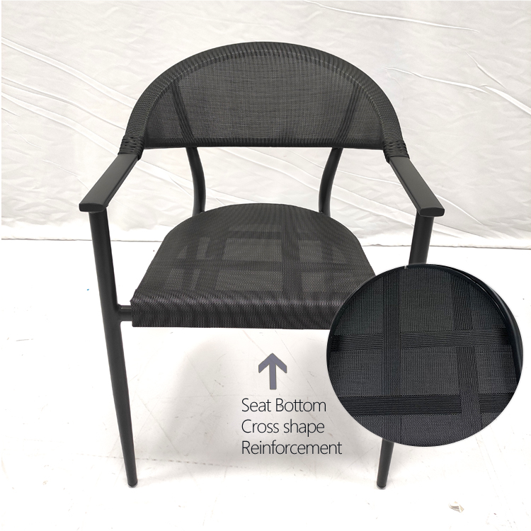 Outdoor French Bistro Aluminum Hotel Cafe Garden Chairs