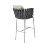 Casual Rattan Backrest Bar Chair Aluminum Alloy Outdoor High Chair Nordic Rattan Art Chair Bar Chair