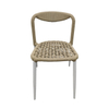 Outdoor Courtyard Tables And Chairs, Villa Aluminum Alloy Chairs, Leisure Coffee Shop Braided Tables And Chairs