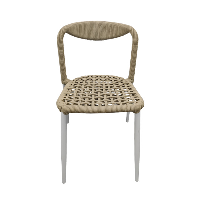 Outdoor Courtyard Tables And Chairs, Villa Aluminum Alloy Chairs, Leisure Coffee Shop Braided Tables And Chairs