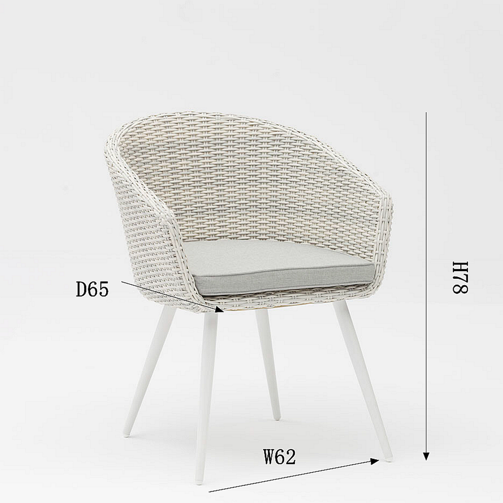 High-quality Hot-selling Durable Waterproof Sunscreen High-end Outdoor Garden Beach Rattan Woven Rattan Chair