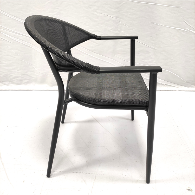 Outdoor French Bistro Aluminum Hotel Cafe Garden Chairs