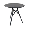 Restaurant Metal Steel Black Round Outdoor Coffee Table