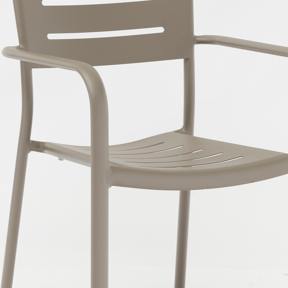 bistro outdoor patio aluminium chairs