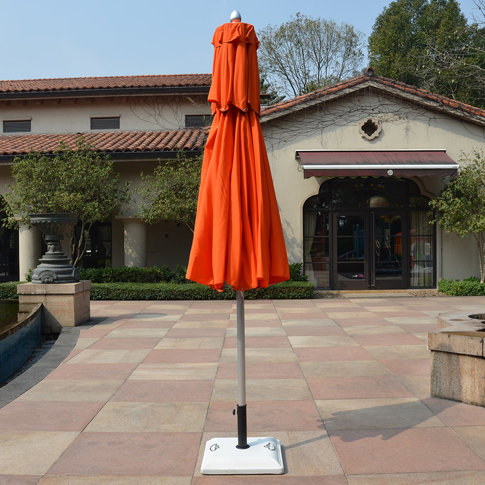 Outdoor Large Patio Offset Table Sun Umbrella