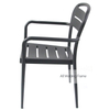 Beach Cafe Outdoor Stacking Aluminium French Bistro Arm Chair