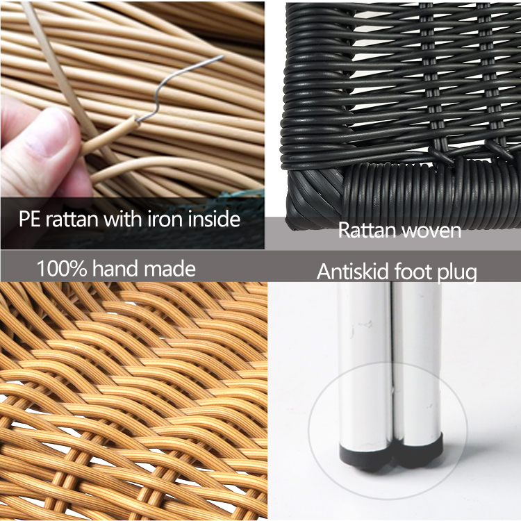 Wicker Chairs Round Garden Cane Outdoor High Back Rattan Chair