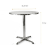 Outdoor Patio Folding Portable Top Cocktail Tall Bar Table