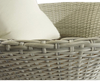 Modern Aluminum Metal Curved Small Outdoor Sectional Set Sale