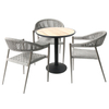 Outdoor Dining Restaurant Aluminium Rope Chair