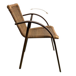 Wicker Chairs Round Garden Cane Outdoor High Back Rattan Chair