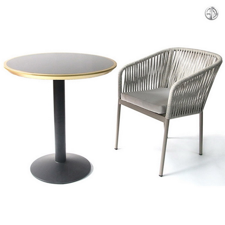 Coffee Shop Modern Restaurant Hotel Aluminum Rope Chair