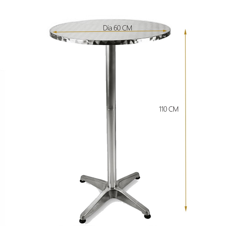 Outdoor Patio Folding Portable Top Cocktail Tall Bar Table