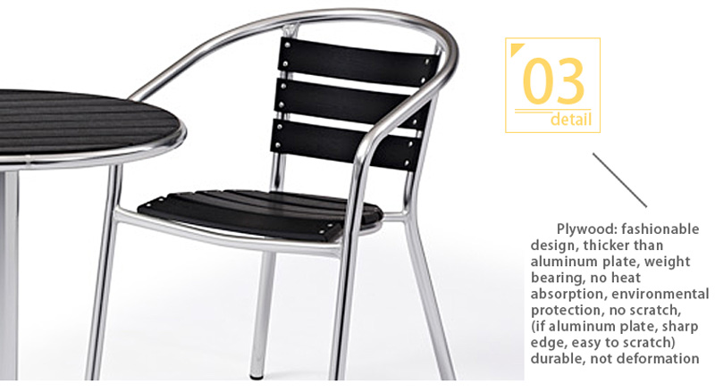 aluminum table and chairs