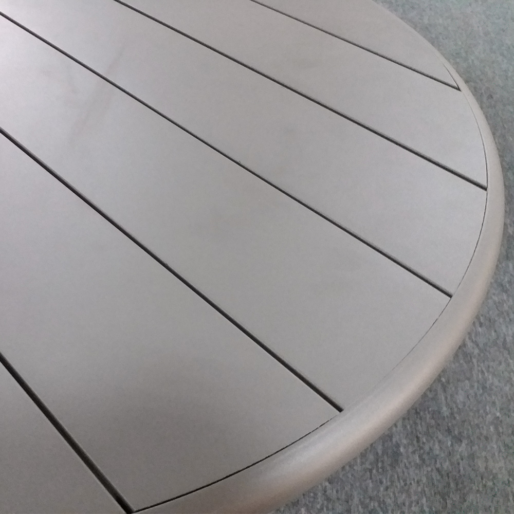 Bistro Small Round Aluminum Metal Patio Dining Table