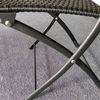 Bistro Garden outside Wicker Folding Patio Chairs