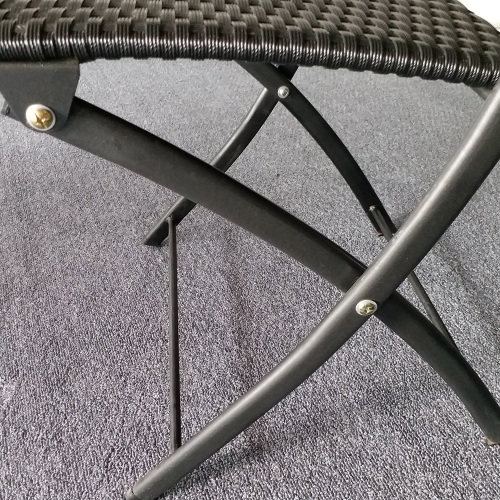 Bistro Garden outside Wicker Folding Patio Chairs