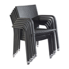 Bistro Garden Patio Outside Rattan Table Chairs Set