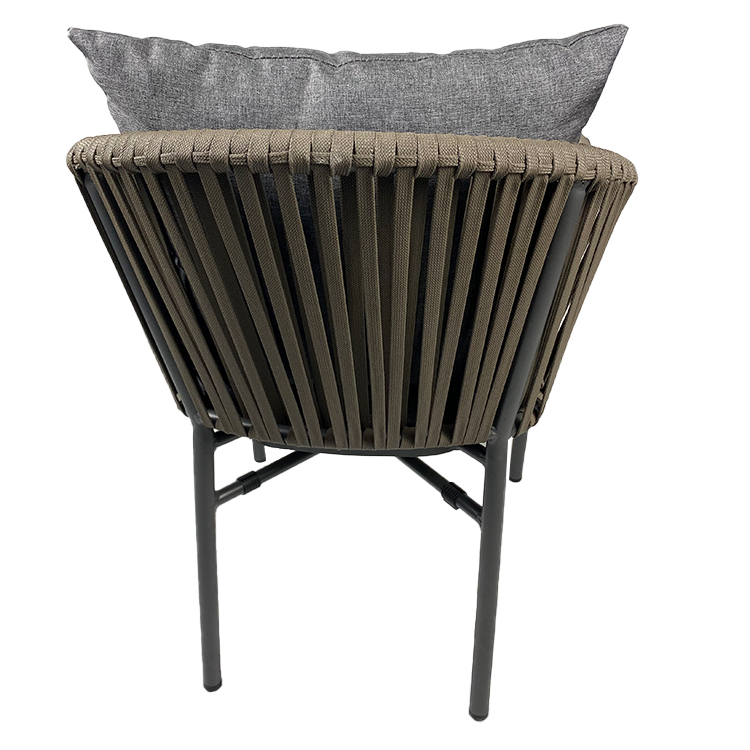 Cafe Bar Woven Colorful Braided Rope Chair
