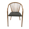 Metal Furniture Chairs Restaurant Stackable Outdoor Dining Chair