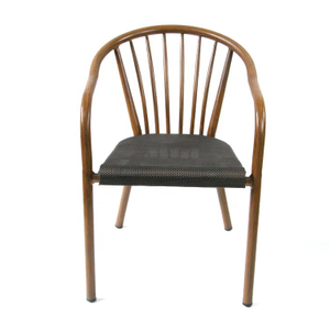 Metal Furniture Chairs Restaurant Stackable Outdoor Dining Chair
