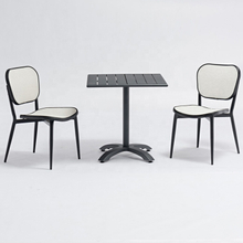 China Supply Customized Modern Square Outdoor Dining Table Set
