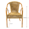 Outdoor Bamboo Aluminium Rattan Garden Flower Chair