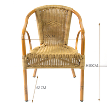 Outdoor Bamboo Aluminium Rattan Garden Flower Chair