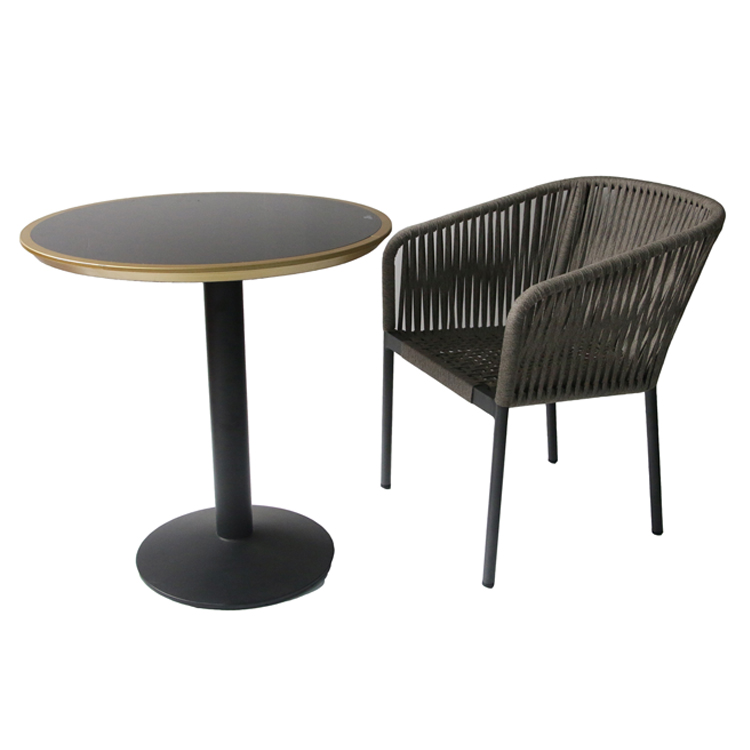 Coffee Shop Modern Restaurant Hotel Aluminum Rope Chair