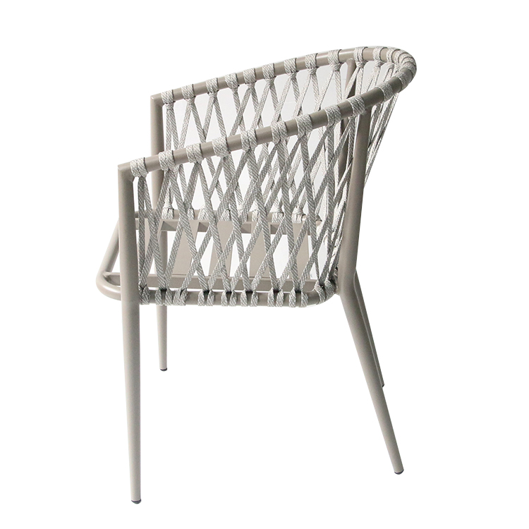 Garden Bar Cafe Rope Chair Factory Customized
