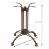 Industrial Iron Square Metal Dining Table Wood Furniture Legs