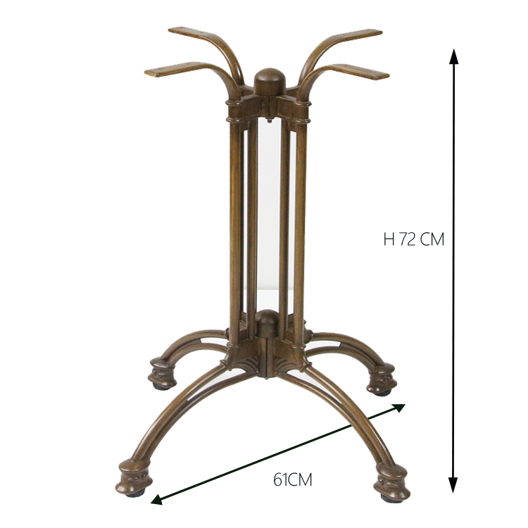 Industrial Iron Square Metal Dining Table Wood Furniture Legs