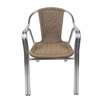 Wicker Rattan Round Double Aluminum Tube Chairs