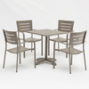 bistro outdoor patio aluminium chairs