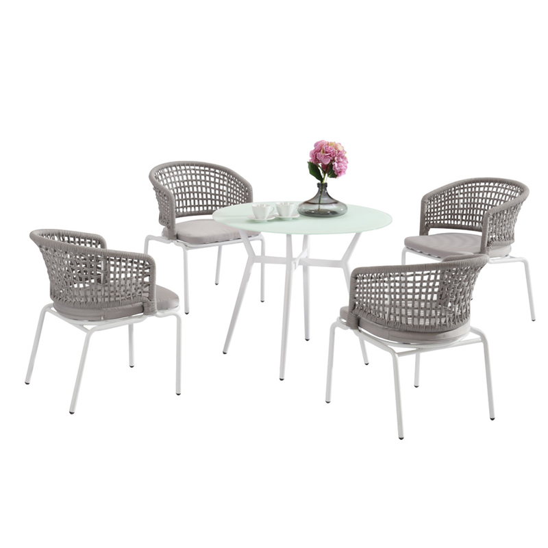 Outdoor Garden Bistro Patio Round Small Table And Chairs