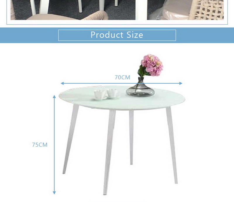 tempered glass dining table set