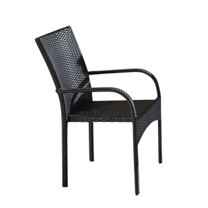 Outdoor Comfortable Stackable Plastic Wicker Dining Chairs