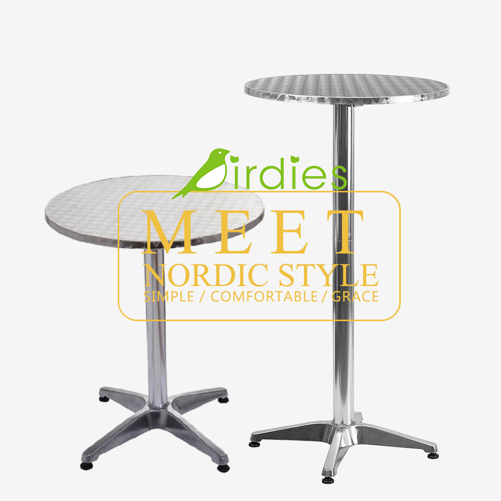 Outdoor Cocktail Tall High Top Round Bar Table