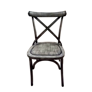 Commercial Outdoor Stackable Aluminum Metal Restaurant Chairs Design