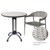 Outdoor Dining Restaurant Aluminium Rope Chair