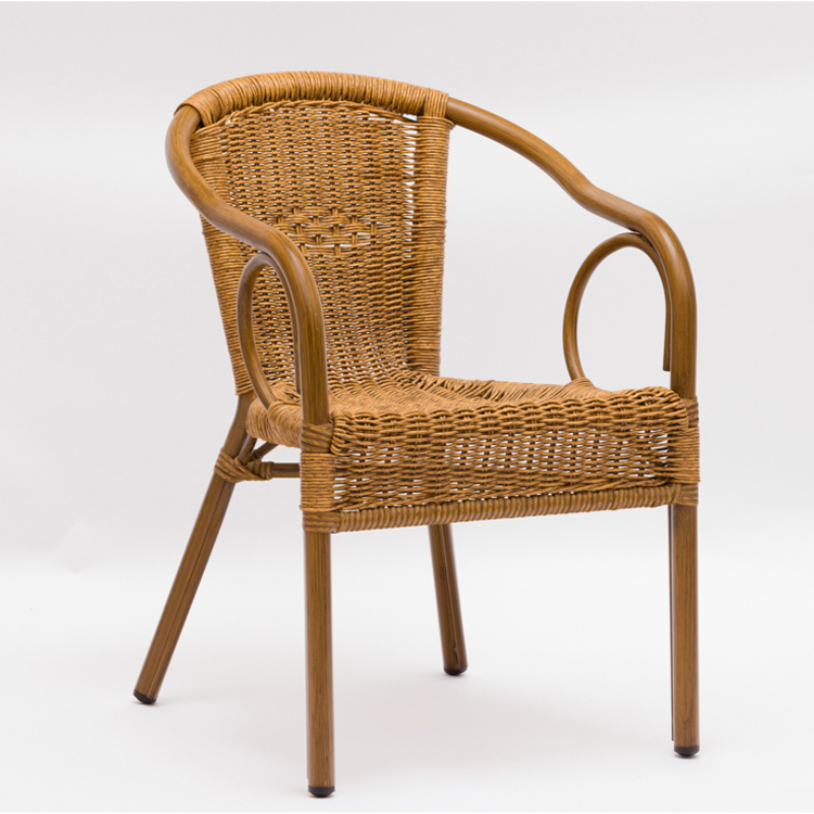 Outdoor Bamboo Aluminium Rattan Garden Flower Chair