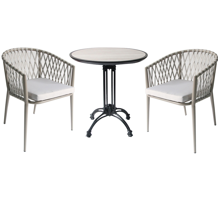 Garden Bar Cafe Rope Chair Factory Customized