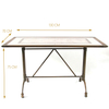 Wholesale Metal Garden Set Dining Tops Tables Patio Ceramic Table