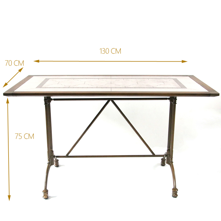 Wholesale Metal Garden Set Dining Tops Tables Patio Ceramic Table