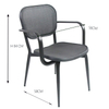 Fabric Furniture Garden Aluminium Mesh Outdoor Chair