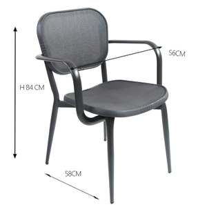Fabric Furniture Garden Aluminium Mesh Outdoor Chair