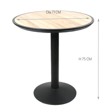 Dinning Bistro Round Ceramic Tile Top Dining Table