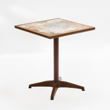 Bistro Aluminum Porch Stone Vintage Tile Top Table